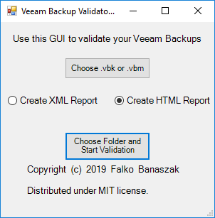 Veeam Backup Validator PowerShell