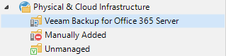 Veeam Backup for Office 365 protection group